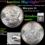 ***Auction Highlight*** 1891-cc Morgan Dollar Top 100 Vam 3 'spitting eagle' 1 Graded ms64+ By SEGS
