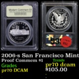 Proof 2006-s San Francisco Mint Modern Commem Dollar $1 Grades GEM++ Proof Deep Cameo