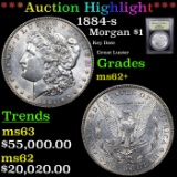 ***Auction Highlight*** 1884-s Morgan Dollar 1 Graded Select Unc By USCG (fc)