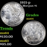 1921-p Morgan Dollar $1 Grades Choice Unc