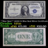 **Star Note** 1935G $1 Blue Seal Silver Certificate Grades vf++