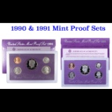 1990 & 1991 United States Mint Proof Sets