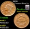 1838 Coronet Head Large Cent 1c Graded ms62 details By SEGS