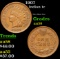 1907 Indian Cent 1c Grades Choice AU/BU Slider