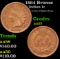 1864 Bronze Indian Cent 1c Grades Choice AU