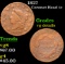 1827 Coronet Head Large Cent 1c Grades vg details