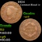 1824 Coronet Head Large Cent 1c Grades vg+