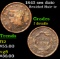 1843 sm date Braided Hair Large Cent 1c Grades f details