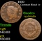 1819 Coronet Head Large Cent 1c Grades vg details