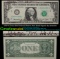 1974 $1 Green Seal Federal Reseve Note Hand Signed By Someone Grades Choice CU