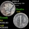 1921-d Mercury Dime 10c Grades vg+