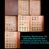 ***Auction Highlight*** Complete Washington 25c 1941-1996 Dansco book including proof-only issue, 14