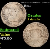 1785-FF Charlies III Mexico 1 Real KM-78 Grades f details
