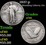 1927-p Standing Liberty Quarter 25c Grades xf