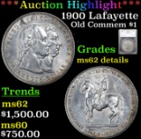 ***Auction Highlight*** 1900 Lafayette Lafayette Dollar $1 Graded ms62 details By SEGS (fc)