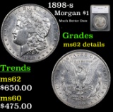 1898-s Morgan Dollar $1 Graded ms62 details By SEGS