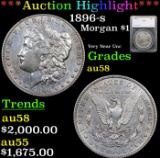 ***Auction Highlight*** 1896-s Morgan Dollar $1 Graded au58 By SEGS (fc)