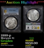 ***Auction Highlight*** PCGS 1889-p Morgan Dollar $1 Graded ms65 By PCGS (fc)