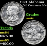 1921 Alabama  Old Commem Half Dollar 50c Grades Choice Unc