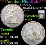 ***Auction Highlight*** 1856-p Seated Liberty Dollar $1 Graded ms62 by SEGS (fc)