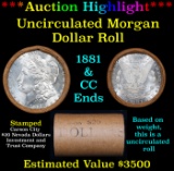***Auction Highlight*** 1881 & CC Uncirculated Morgan Dollar Shotgun Roll (fc)