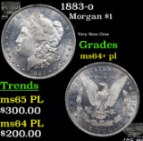 1883-o Morgan Dollar $1 Grades Choice Unc+ PL