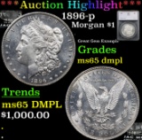 ***Auction Highlight*** 1896-p Morgan Dollar $1 Graded ms65 dmpl By SEGS (fc)