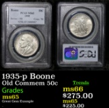 PCGS 1935-p Boone Old Commem Half Dollar 50c Graded ms65 By PCGS