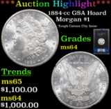 ***Auction Highlight*** NGC 1884-cc Morgan Dollar GSA Hoard $1 Graded ms64 By NGC (fc)