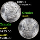 1884-o Morgan Dollar $1 Grades GEM+ Unc