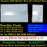 Original sealed box 5- 1998 United States Mint Proof Sets