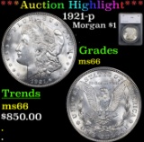 ***Auction Highlight*** 1921-p Morgan Dollar $1 Graded ms66 By SEGS (fc)