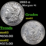 1892-o Morgan Dollar $1 Grades Select Unc