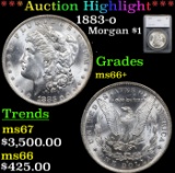 ***Auction Highlight*** 1883-o Morgan Dollar $1 Graded ms66+ By SEGS (fc)