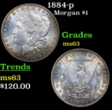 1884-p Morgan Dollar $1 Grades Select Unc