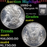 ***Auction Highlight*** 1880-o Morgan Dollar $1 Graded ms64+ By SEGS (fc)