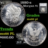 1880-s Morgan Dollar $1 Graded ms66 pl By SEGS
