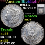 ***Auction Highlight*** 1884-s Morgan Dollar $1 Graded au58 By SEGS (fc)