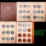 Completed Eisenhower 1$ Dansco book including proof-only issue, 1971-1978, 32 coins including 8 proo