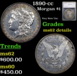 1890-cc Morgan Dollar $1 Graded ms62 details By SEGS