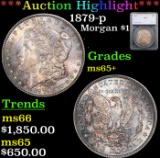 ***Auction Highlight*** 1879-p Morgan Dollar $1 Graded ms65+ By SEGS (fc)