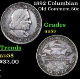 1892 Columbian Old Commem Half Dollar 50c Grades Select AU