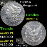 1902-o Morgan Dollar $1 Grades Select Unc+ PL