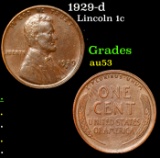1929-d Indian Cent 1c Grades Select AU