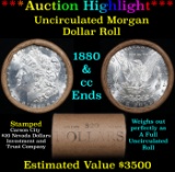 ***Auction Highlight*** 1880 & CC Uncirculated Morgan Dollar Shotgun Roll (fc)