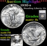 ***Auction Highlight*** 1930-s Standing Liberty Quarter 25c Graded ms65+ fh By SEGS (fc)