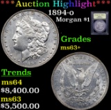 ***Auction Highlight*** 1894-o Morgan Dollar $1 Graded Select+ Unc By USCG (fc)