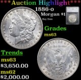 ***Auction Highlight*** 1886-o Morgan Dollar $1 Graded ms63 By SEGS (fc)