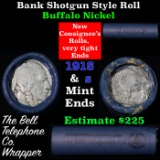 Buffalo Nickel Shotgun Roll in Old Bank Style 'Bell Telephone'  Wrapper 1915 & s Mint Ends