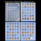 Partial Lincoln 1c Whitman folder #1, 1909-1940, 48 coins.